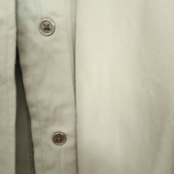 Kensie Shaket Sz Large Light Khaki Green Safari Military Buttons Preppy Jacket - Picture 10 of 16